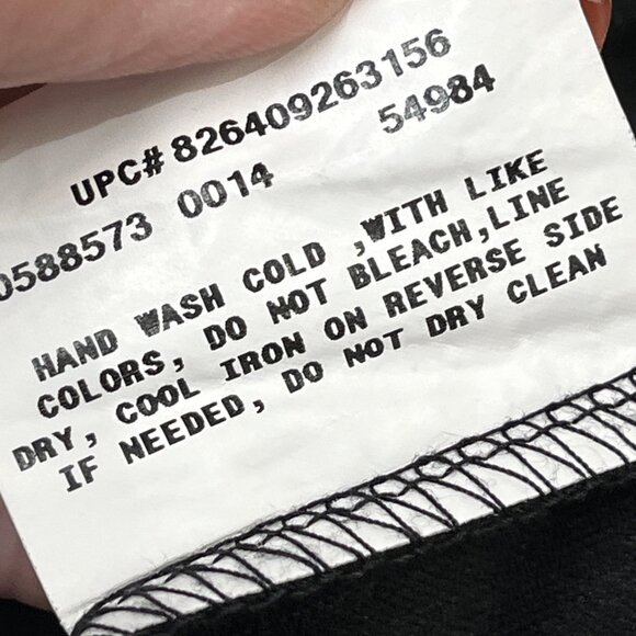 Vintage Buyer‎ Dress Womens L Black Chiffon Babydoll Red Ribbon Sash Y2K Fairy - Picture 5 of 7